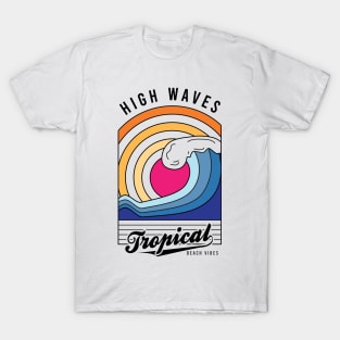 Sunset Ocean Waves T-Shirt